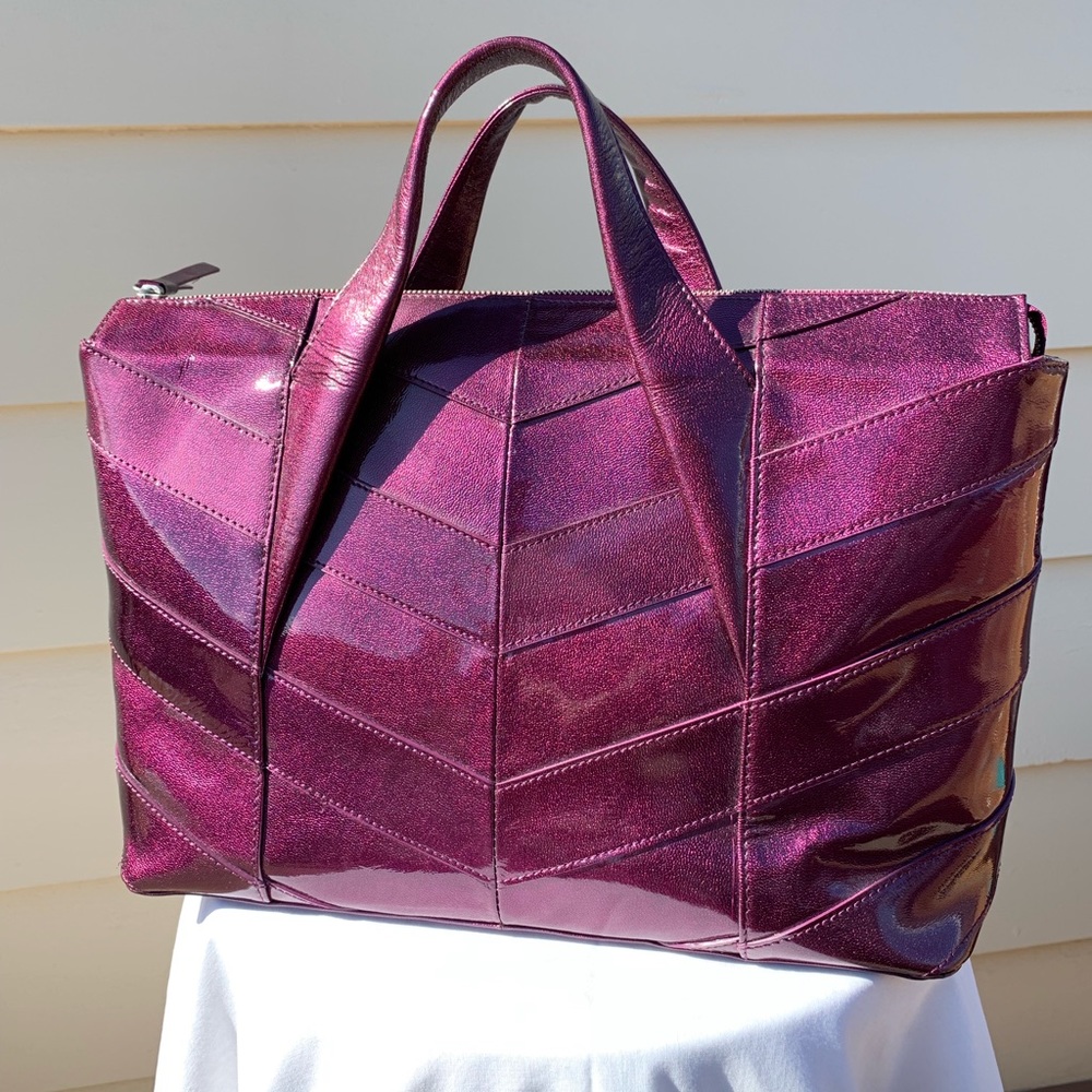 Charles David Metallic Purple Purse